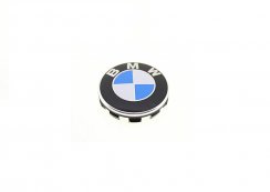 Tapa central de rueda BMW 68mm azul 36136783536