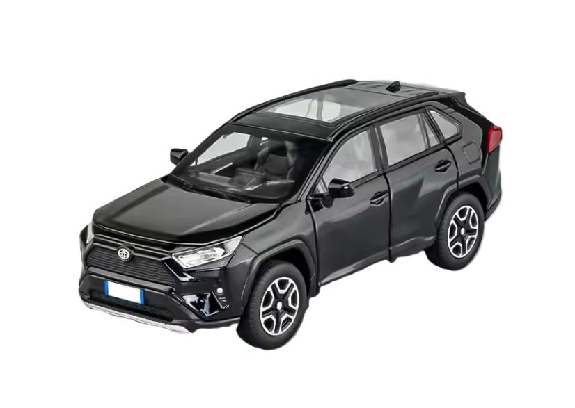 Toyota RAV 4 toy metal model battery lights sound 1:32 Black