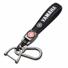 YAMAHA key fob, keychain black leather
