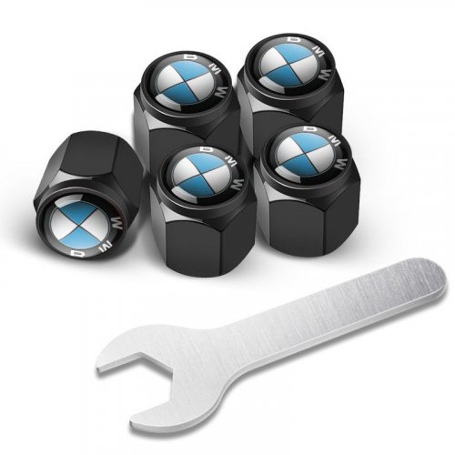 BMW Ventilkappen, schwarze Ventildeckel