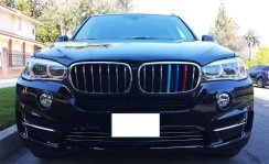 BMW X5 (F15, F85) [2013.08 - 2018.07] Strisce M-Performance per la maschera anteriore