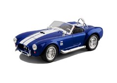 Ford Shelby Cobra 427 SC metalowy model zabawkowego światła na akumulator dźwięk w skali 1:22 w kolorze Niebieskim