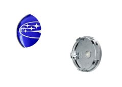 Wheel center cap SUBARU 60mm blue