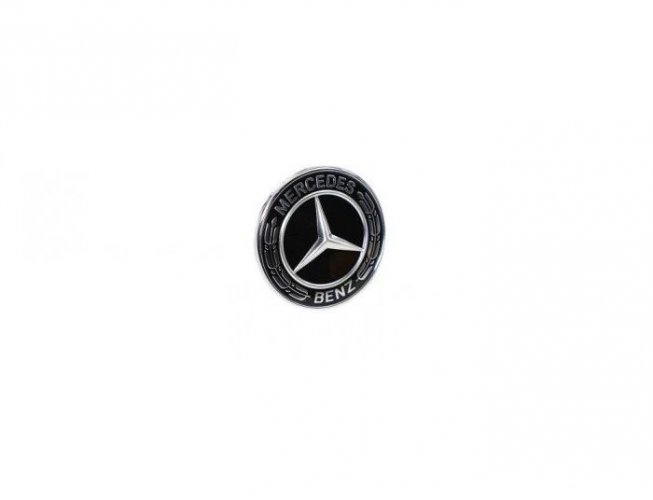 Vulgariteit rand verdrietig Embleem motorkap logo Mercedes Ø 57mm zwart/chroom A008171701