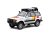 Toyota Land Cruiser 80 metal model toy battery lights sound 1:24 White