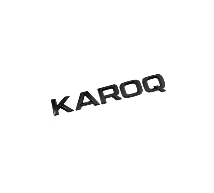 KAROQ inscription - black glossy 170mm