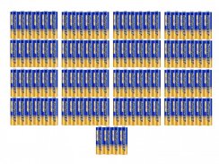 100 kosov zmogljivih alkalnih baterij AAA 1,5 V, 10-letna življenjska doba
