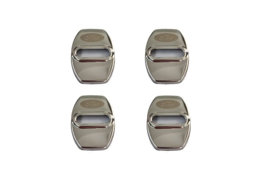4 pcs FORD Protective cover for the door latch- chrome