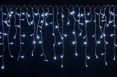 LUMA LED Chuva leve de Natal, 310 LEDs 5m cabo de força 5m IP44 branco frio 1com um temporizador