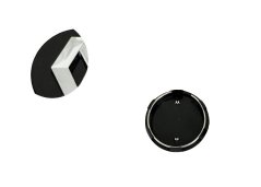Krytky kol, pokličky na kola RENAULT 60mm černá 7700418657
