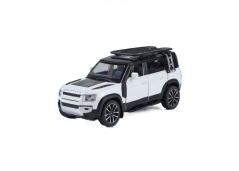 Land Rover Defender metal model toy battery lights sound 1:32 White