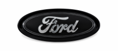 FORD emblem 1 10,5 x 49mm front or rear - glossy black