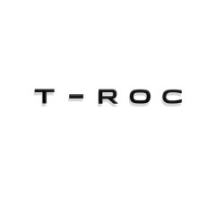 T- ROC užrašas - juodas blizgus 178mm
