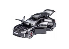 Audi RS6 etallmodell Spielzeug Batterie Lichter Sound 1:24 Schwarz