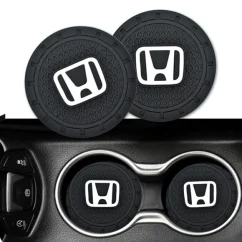 HONDA, 2 pcs Coasters, drink mat for the drink holder