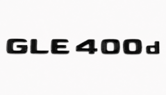 Mercedes nápis  GLE400d - černý lesklý 225mm