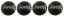 4pcs Wheel center caps JEEP 60mm black silver