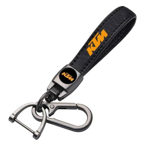 KTM key fob, keychain black leather