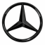 Mercedes-Benz rear emblem A2037580058 for the trunk lid, designed for Mercedes-Benz C-Class W203, C-Class Estate S203, and C-Class SportCoupé CL203 models (2000–2008).