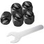 4 pcs BENTLEY valve caps, black valve covers