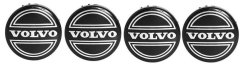 4pcs Wheel center caps VOLVO 64mm black glossy 3546923