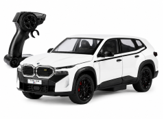 RC BMW XM kovový model hračka na baterie světla zvuk 1:24 Bílá
