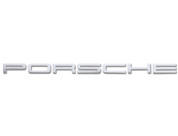 PORSCHE sign with template - black matte (39.5x2.2cm)