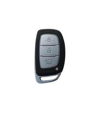 LUXURY key cover for HYUNDAI cars black glossy/chrome