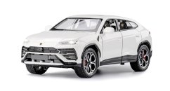Lamborghini Urus metalen model speelgoedbatterijverlichting klinkt 1:24 Wit