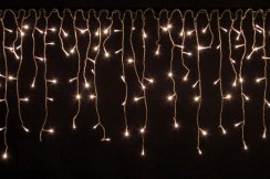 LUMA LED Kerstlicht regen, 105 LED's 2,5m Stroomkabel 5m IP44 warm wit met een timer