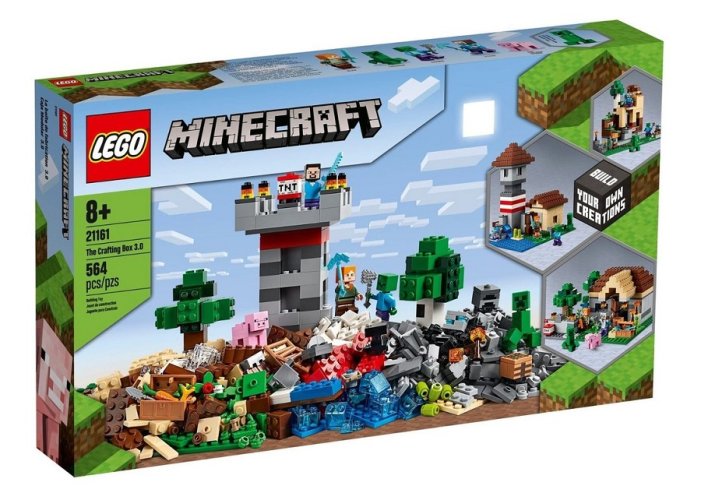 LEGO Minecraft 21161 Kūrybinė dėžutė 3.0