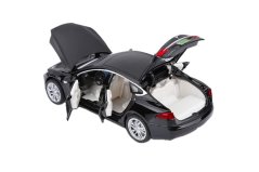Tesla model S toy metal model battery lights sound 1:32 black