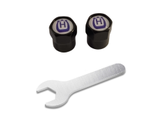 2 peças HUSQVARNA tampas de válvulas preto