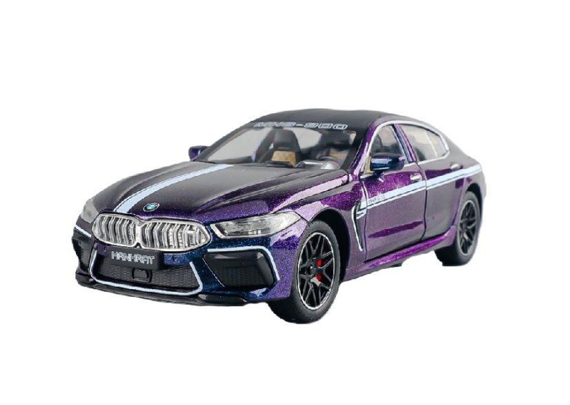 BMW M8 metalen model speelgoedbatterijverlichting klinkt 1:32 Groente-KOPIE