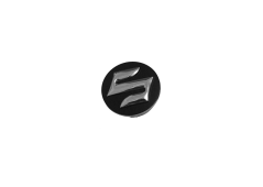Wheel center cap SUZUKI wheel cover 54mm black matt chrome