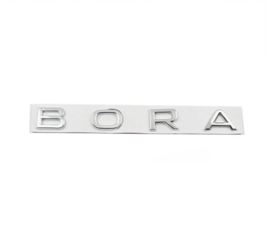 Inscription BORA - chrome brillant 165mm