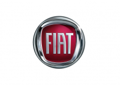 Calota central da roda FIAT 60mm vermelho cromado 1358877080 68134819AA 6000609425