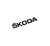 ŠKODA inscription - black glossy 143mm