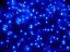 LUMA LED Weihnachtslichtregen, 105 LEDs 2,5m Stromkabel 5m IP44 Blau mit einem Timer