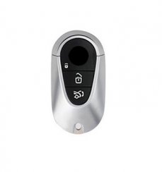 LUXURY protège-clés pour voitures MERCEDES BENZ blanc brillant/Chrome