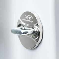4 szt HYUNDAI B Osłona zamka drzwi- srebro