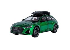 Audi RS6 juguete modelo de metal funciona con pilas luces sonido 1:24 Verde