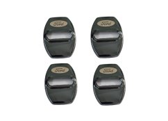 4 pcs FORD Protective cover for the door latch- black glossy