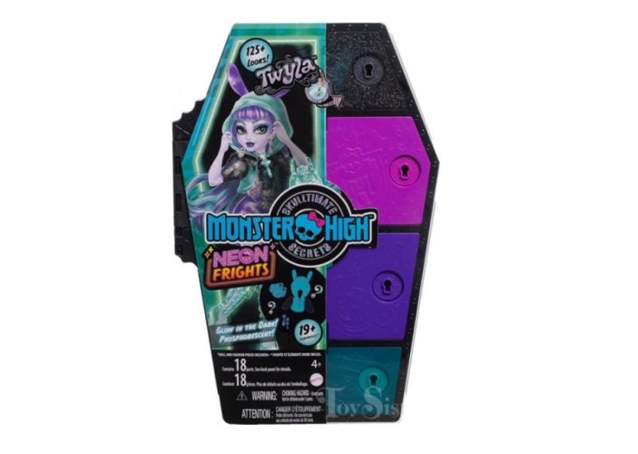 Κούκλα και ντουλάπι Mattel Monster High Neon Twyla