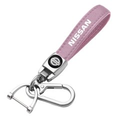 NISSAN key fob, keychain, pink leather