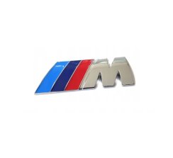 Inscrição BMW M-packet cromada 55mm