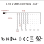 LUMA LED 138 LED light chain, hinge stars and months 3m - cable 1.5m, warm white