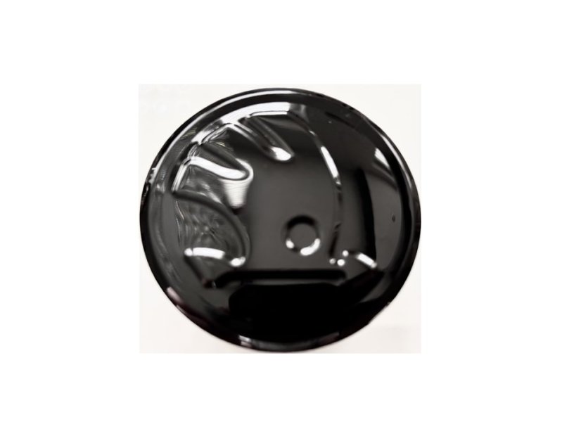 4x Wheel center cap ŠKODA 56mm black shiny 5E0601151FOD 5JA601151