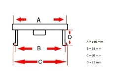 Krytky kol, pokličky na kola AUDI 146mm šedá stříbrná 8N0601165A