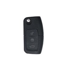 LUXURY key cover for FORD cars white glossy/Chrome